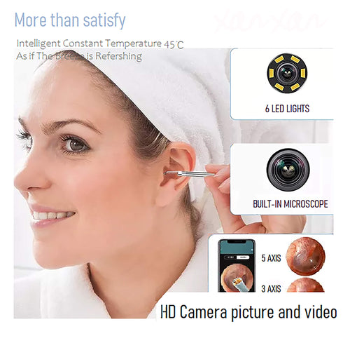 Smart WIFI Visual Ear Cleaner and Ear Wax Removal with HD Camera